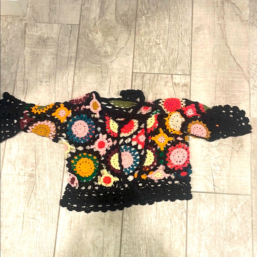Colorful Crochet Sweater